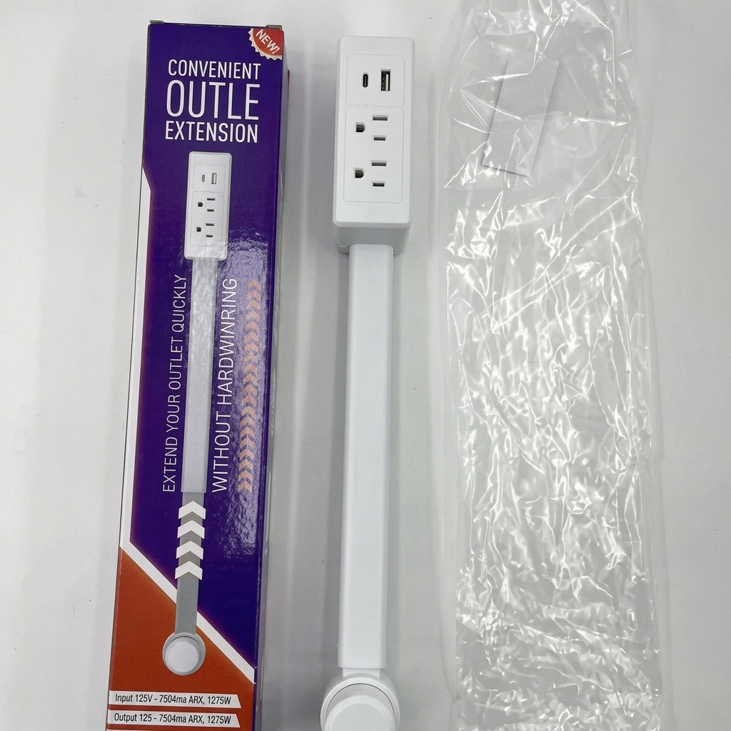 Regleta retráctil con USB-C