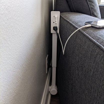 Regleta retráctil con USB-C