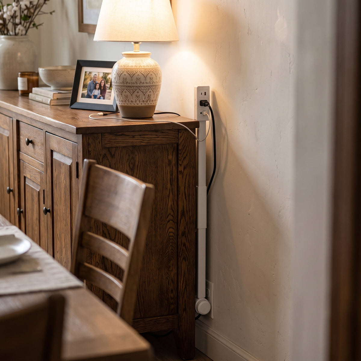 Regleta retráctil con USB-C
