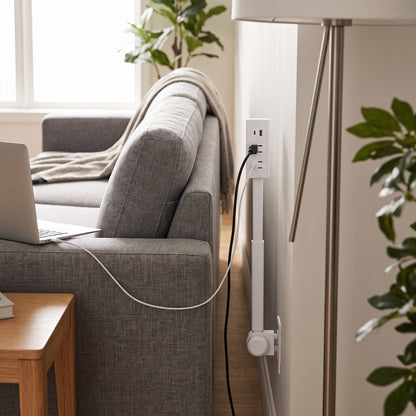 Regleta retráctil con USB-C